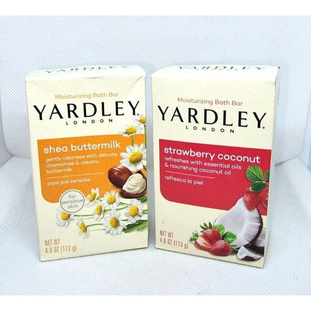 Yardley London Shea Butter & Strawberry Coconut Essential Oils Soap